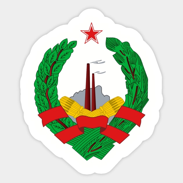 Socialist Republic of Bosnia and Herzegovina Sticker by ZdravieTees